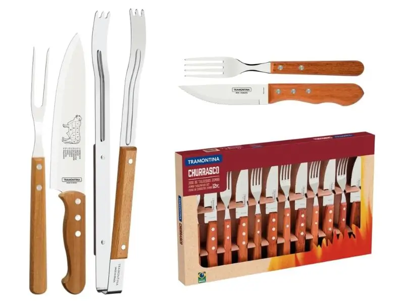 [Kits para Churrasco Tramontina 15 Peças Inox]