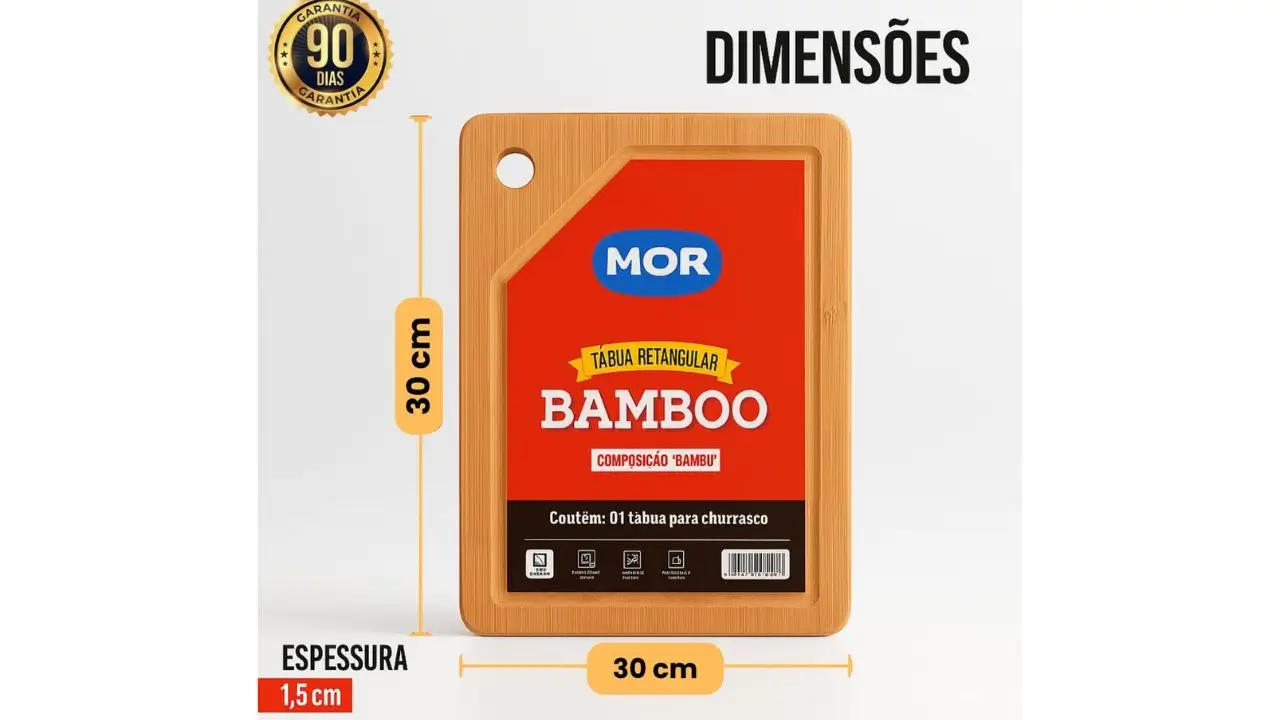 Tábua de carne para churrasco Mor Bamboo