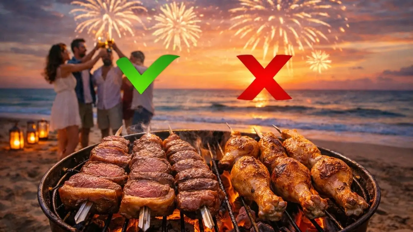 Carnes para churrasco no Réveillon: Que dão sorte (e azar)!