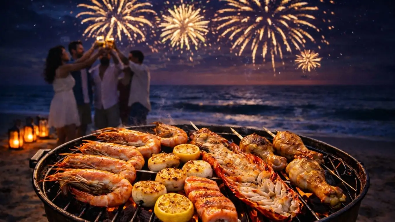 Churrasco Gourmet com Frutos do Mar: Surpreenda nesse Ano Novo