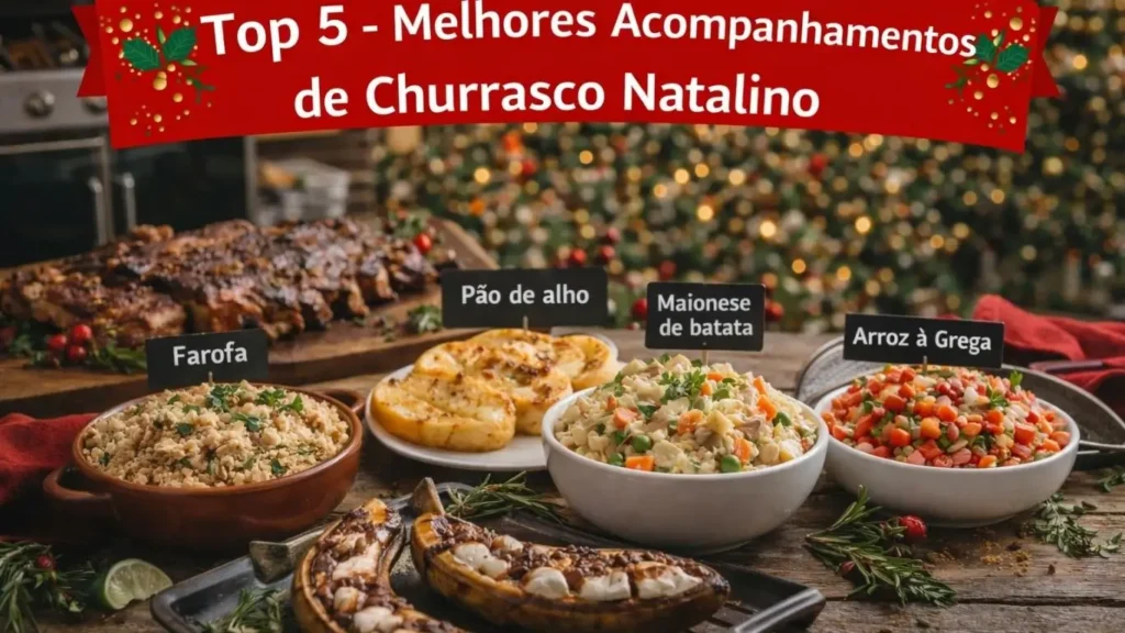 Top 5 - Melhores Acompanhamentos de Churrasco Natalino