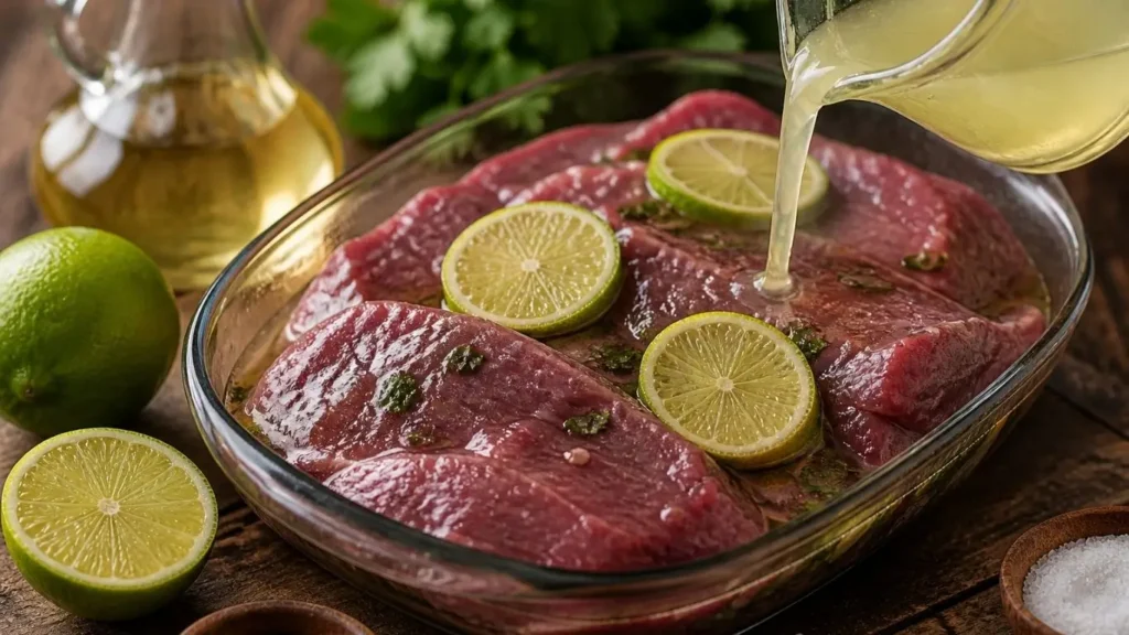 Esse truque com limão ou vinagre pode salvar até a carne mais dura